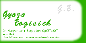 gyozo bogisich business card